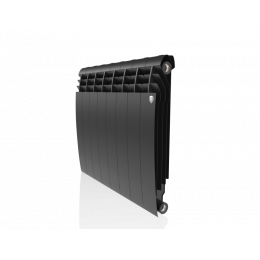 Радиатор биметаллический Royal Thermo BiLiner 350 Noir Sable 8 секций, боковое подключение