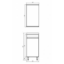 ASB-Mebel Мебель для ванной Бари 40