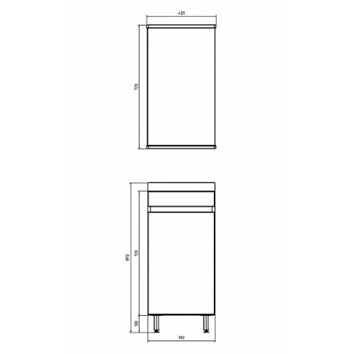 ASB-Mebel Мебель для ванной Бари 40