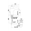Смеситель для раковины Paffoni Giorgia GI075CRC хром белый