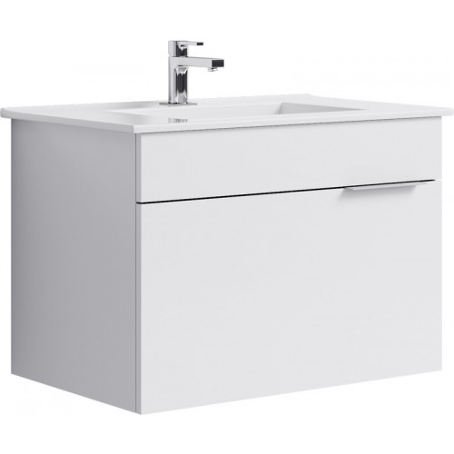 Aqwella Тумба с раковиной Бриг 75 подвесная, белая