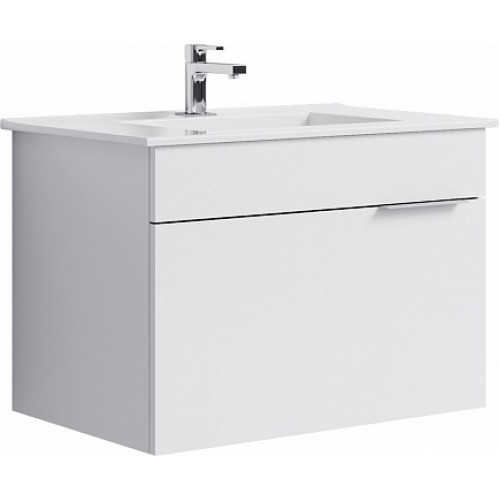 Aqwella Тумба с раковиной Бриг 75 подвесная, белая