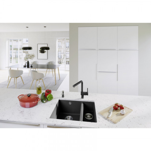 Мойка кухонная Blanco Rotan 340/160-U 526096 черный