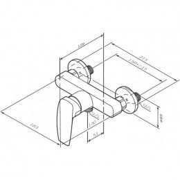 Смеситель для душа Am.Pm Tender F45A20000 хром