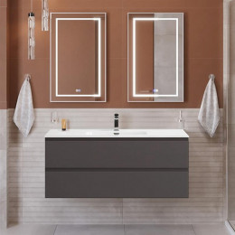 BelBagno Тумба с раковиной Kraft 120 подвесная Темно-Серый матовый с раковиной BB1200ETL