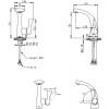 Смеситель для умывальника Bravat Twist F14691C-1