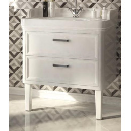 Kerama Marazzi Тумба с раковиной Pompei 60, 2 ящика, белая