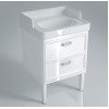 Kerama Marazzi Тумба с раковиной Pompei 60, 2 ящика, белая