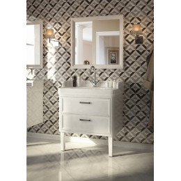 Kerama Marazzi Тумба с раковиной Pompei 60, 2 ящика, белая