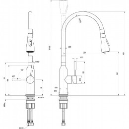 Смеситель для кухни Lemark Expert LM5082S-Green