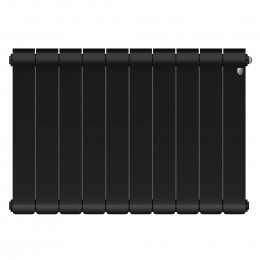 Радиатор биметаллический Royal Thermo Infinity 500 Noir Sable 10 секций, боковое подключение