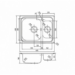 Мойка кухонная Iddis Strit STR60SXi77 60.5 х 48 см, шелк, левая