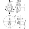 Смеситель для душа Paffoni Flavia FA015BR бронза
