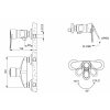 Смеситель для душа Bravat Loop F9124182BM-01-RUS