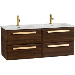 BelBagno Мебель для ванной Eco Cer-N 120 с 4 ящиками орех шоколад софт CZR-8095-120-2 ручки сатиновое золото