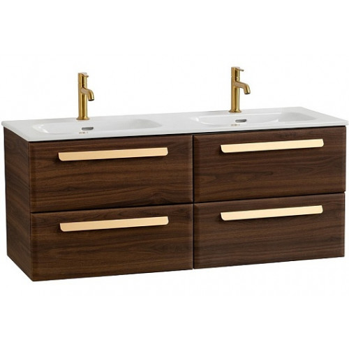 BelBagno Мебель для ванной Eco Cer-N 120 с 4 ящиками орех шоколад софт CZR-8095-120-2 ручки сатиновое золото