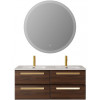 BelBagno Мебель для ванной Eco Cer-N 120 с 4 ящиками орех шоколад софт CZR-8095-120-2 ручки сатиновое золото