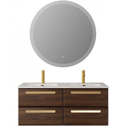 BelBagno Мебель для ванной Eco Cer-N 120 с 4 ящиками орех шоколад софт CZR-8095-120-2 ручки сатиновое золото