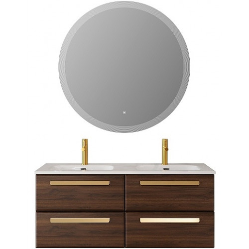 BelBagno Мебель для ванной Eco Cer-N 120 с 4 ящиками орех шоколад софт CZR-8095-120-2 ручки сатиновое золото