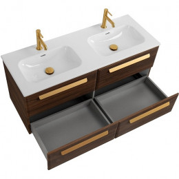 BelBagno Мебель для ванной Eco Cer-N 120 с 4 ящиками орех шоколад софт CZR-8095-120-2 ручки сатиновое золото
