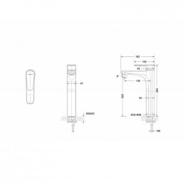 Смеситель для раковины Bravat Source F1173218BW-A9-ENG