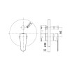 Смеситель для душа Paffoni Stick SK010CR Хром