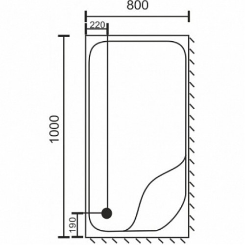 Royal Bath Душевой поддон RB 8100BP L