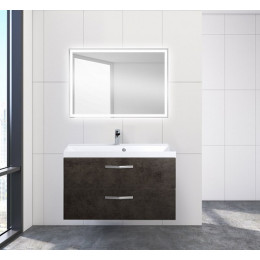 BelBagno Тумба с раковиной AURORA 900 Cemento Scuro, ручки хром