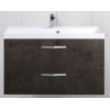 BelBagno Тумба с раковиной AURORA 900 Cemento Scuro, ручки хром