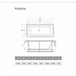 Relisan Экран торцевой Kristina 75 L