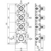 Скрытая часть для смесителя Paffoni Modular Box MDBOX019 285592