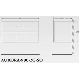 BelBagno Мебель для ванной AURORA 900 Rovere Tabacco, TCH