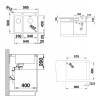Мойка кухонная Blanco Andano 340/180-IF-A 525247 хром