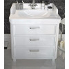 Kerama Marazzi Тумба с раковиной Pompei 80, 3 ящика, белая