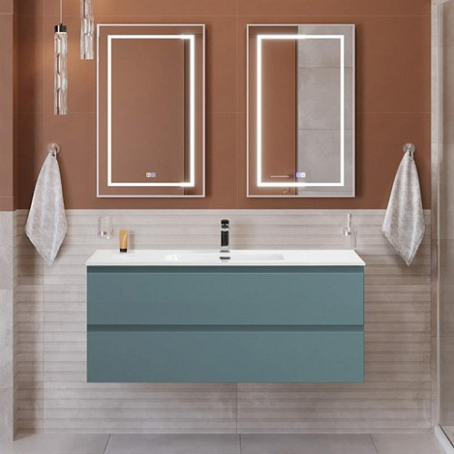 BelBagno Тумба с раковиной Kraft 120 подвесная Голубой матовый