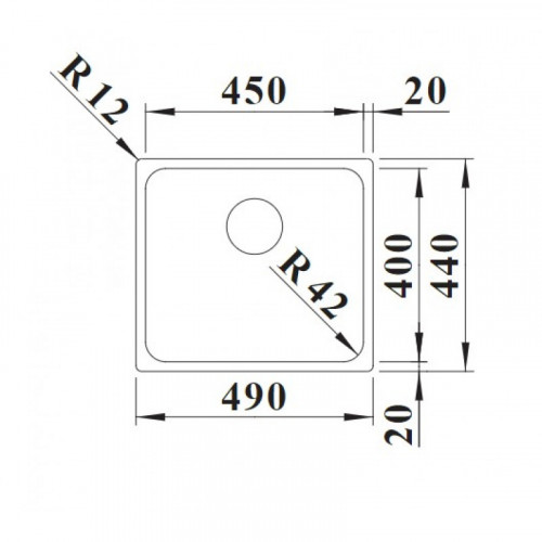 Мойка кухонная Blanco Solis 450-IF 526121 хром