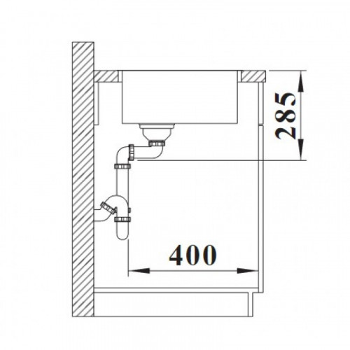 Мойка кухонная Blanco Solis 450-IF 526121 хром