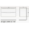 BelBagno Мебель для ванной ACQUA 1000 Cemento Verona Grigio, BTN