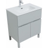 Aquanet Мебель для ванной Алвита New 70 1 ящик 2 дверцы серая матовая