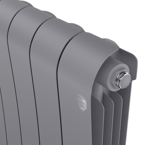 Радиатор биметаллический Royal Thermo Infinity 500 Silver Satin 6 секций, боковое подключение