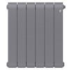 Радиатор биметаллический Royal Thermo Infinity 500 Silver Satin 6 секций, боковое подключение