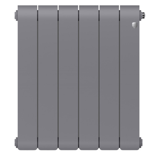 Радиатор биметаллический Royal Thermo Infinity 500 Silver Satin 6 секций, боковое подключение