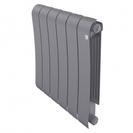 Радиатор биметаллический Royal Thermo Infinity 500 Silver Satin 6 секций, боковое подключение
