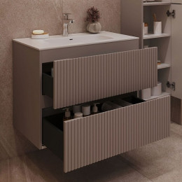 Aquanet Мебель для ванной Джейн 2.0 70 Flat подвесная мокко матовый