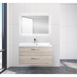 BelBagno Тумба с раковиной AURORA 900 Rovere Galifax Bianco, ручки хром