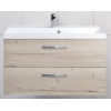 BelBagno Тумба с раковиной AURORA 900 Rovere Galifax Bianco, ручки хром