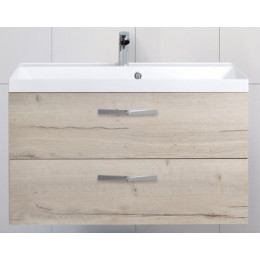 BelBagno Тумба с раковиной AURORA 900 Rovere Galifax Bianco, ручки хром