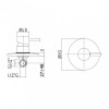 Смеситель для душа Paffoni Light LIG011ROSE 267073 розовое золото