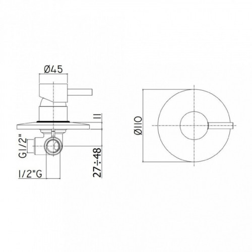 Смеситель для душа Paffoni Light LIG011ROSE 267073 розовое золото