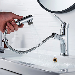 Смеситель для раковины Ledeme L1055-25 хром
